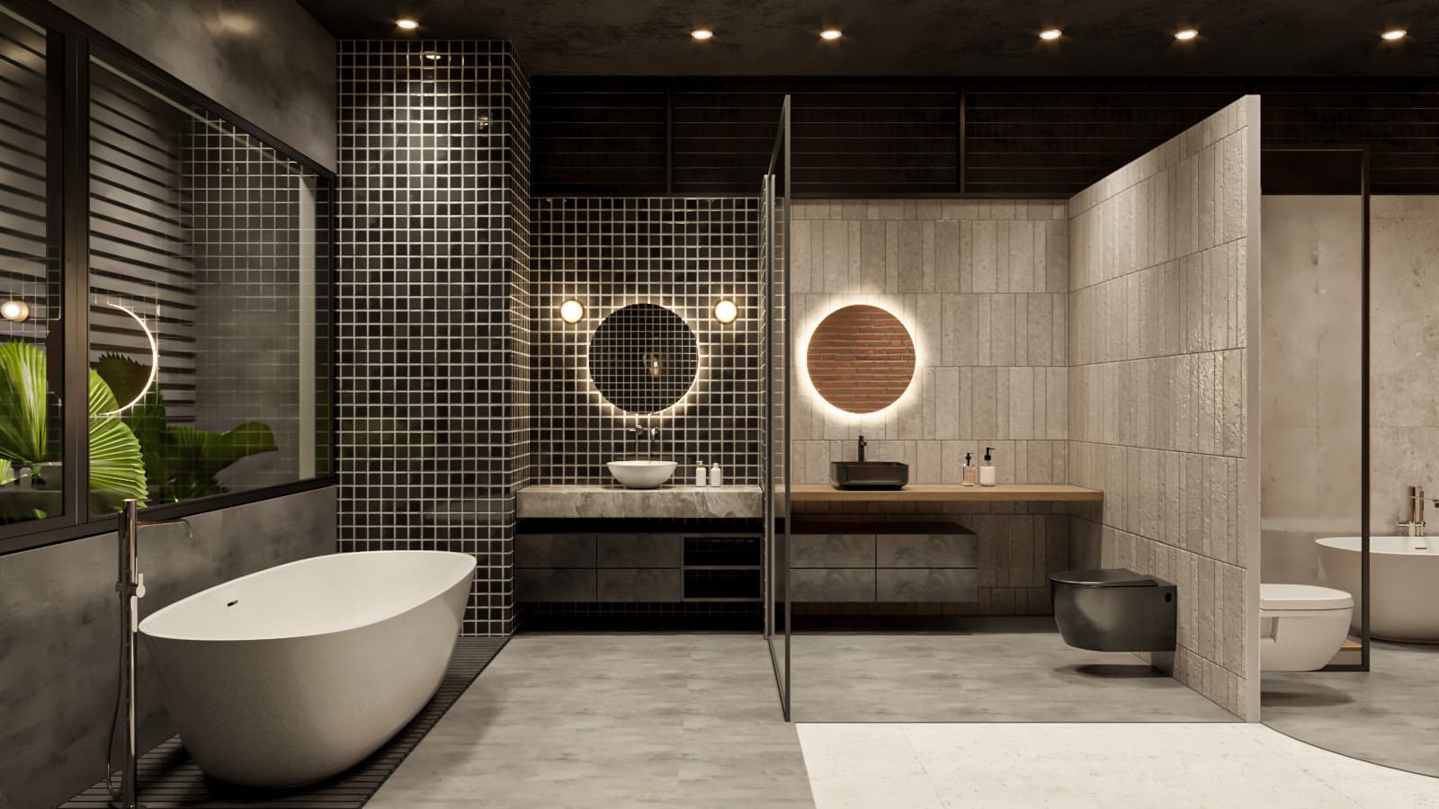 Thiết kế phòng tắm hiện đại mang phong cách tối giản