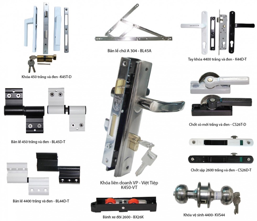 Phụ kiện cửa nhôm xingfa